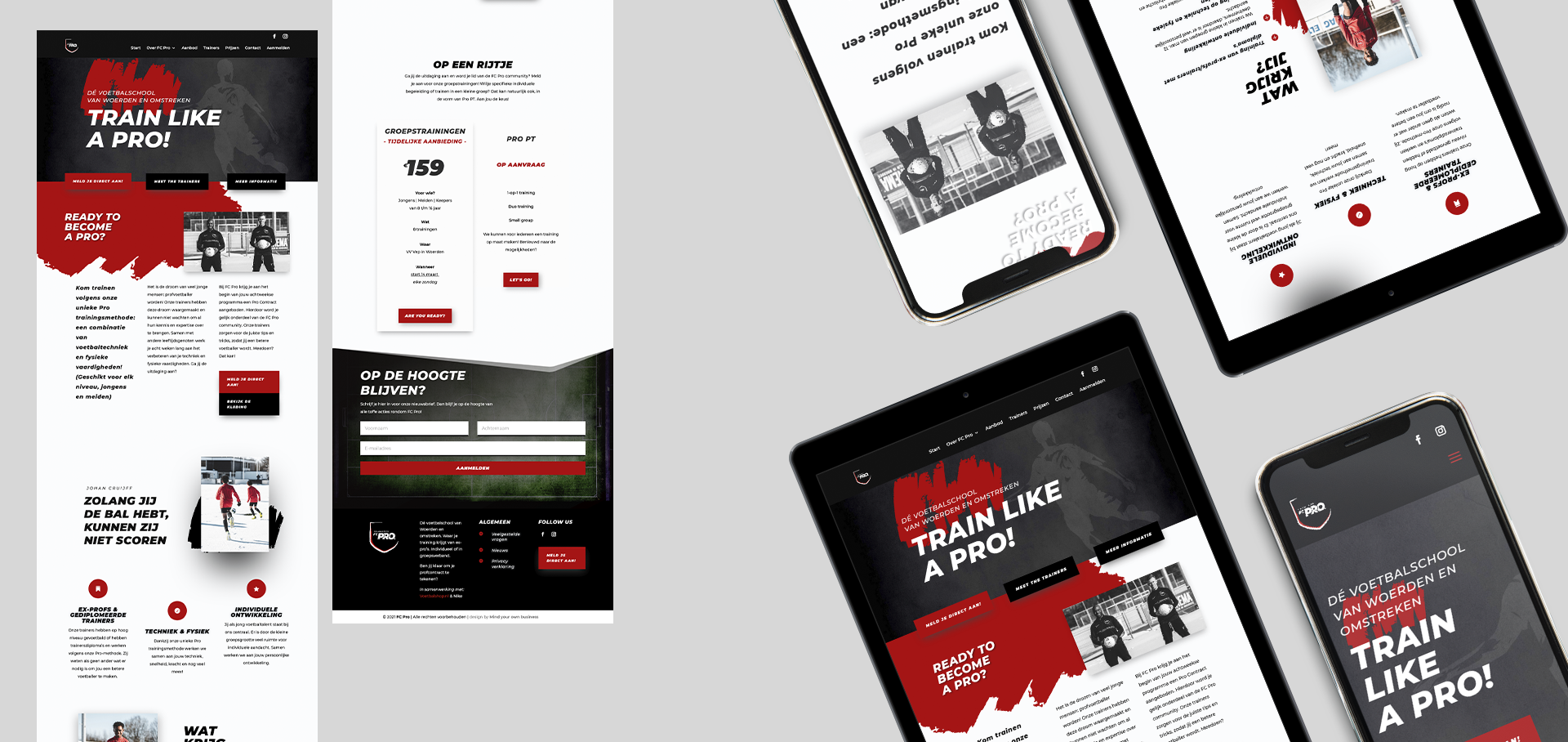 FC Pro website mobiel en tablet